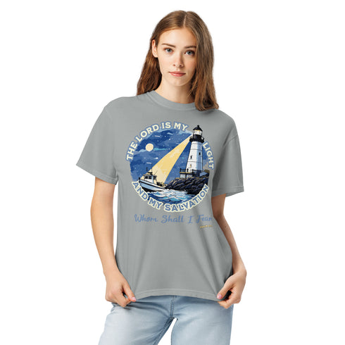 The Lord is My Light and My Salvation Christian Bible Verse T-Shirt